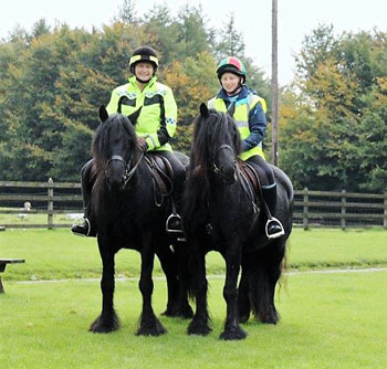 Bonnie and Maggie May on the North East FPS Pleasure ride, October 2015